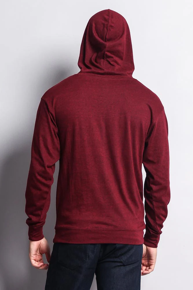 Men's Essential Cross-Dyed Heather Jersey Pullover Hoodie - Image 56