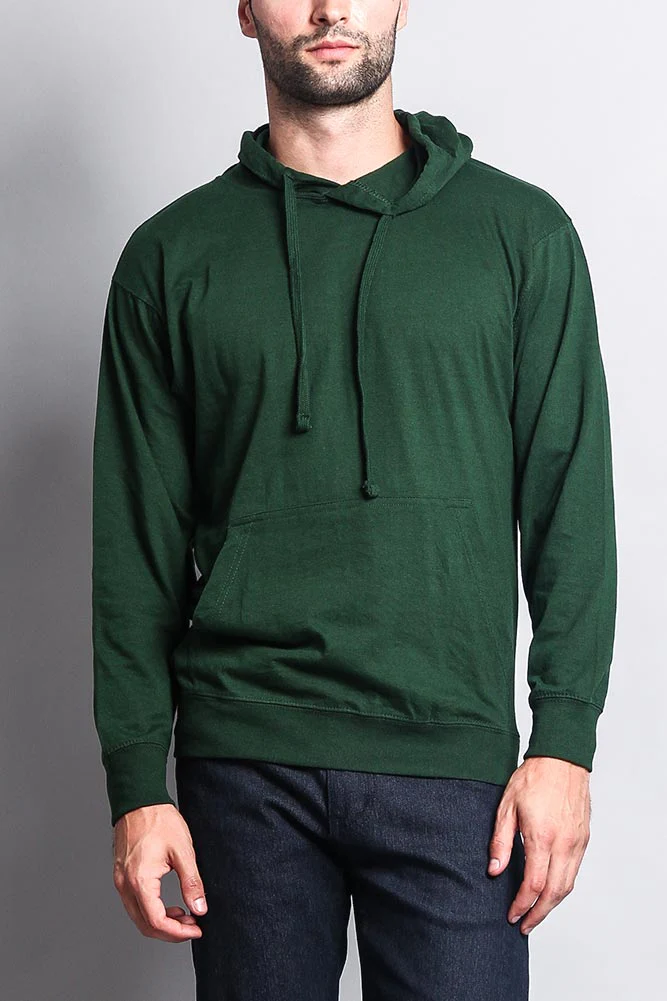 Men's Essential Cross-Dyed Heather Jersey Pullover Hoodie - Image 57
