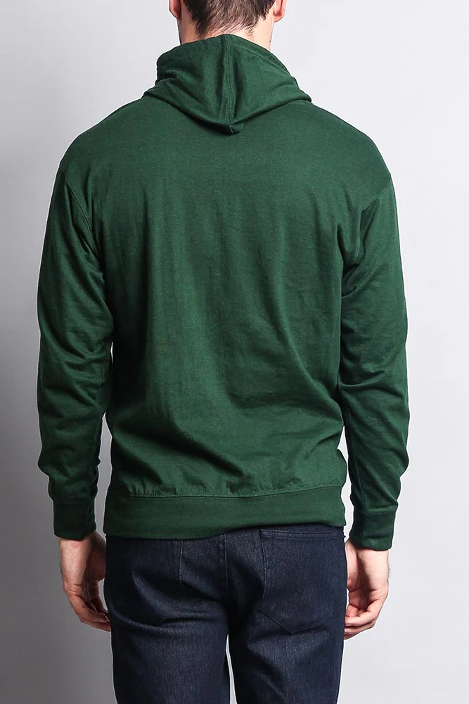 Men's Essential Cross-Dyed Heather Jersey Pullover Hoodie - Image 59
