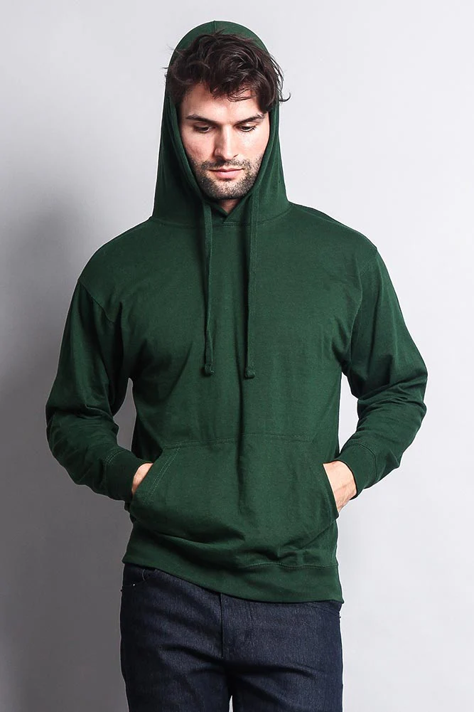Men's Essential Cross-Dyed Heather Jersey Pullover Hoodie - Image 62