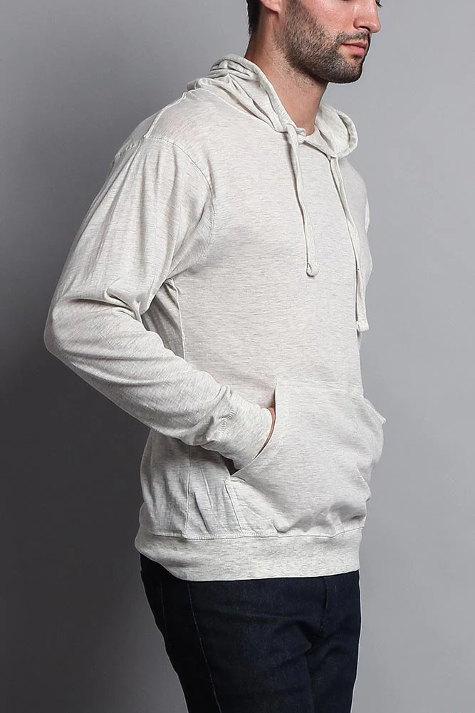 Men's Essential Cross-Dyed Heather Jersey Pullover Hoodie - Image 67