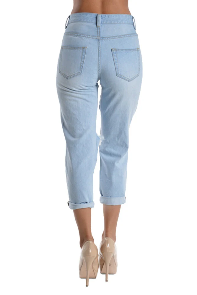 Destroyed Boyfriend Jeans - Image 3