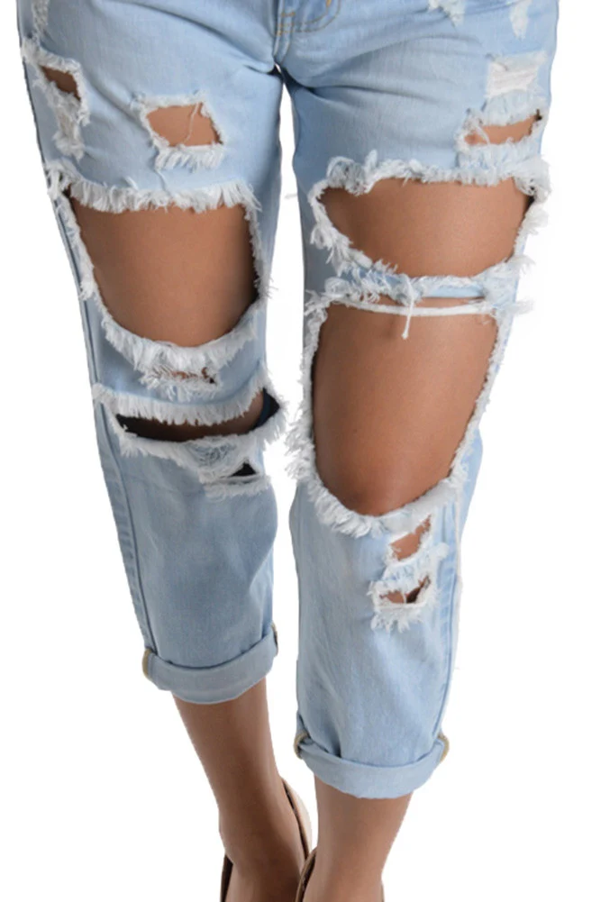 Destroyed Boyfriend Jeans - Image 4