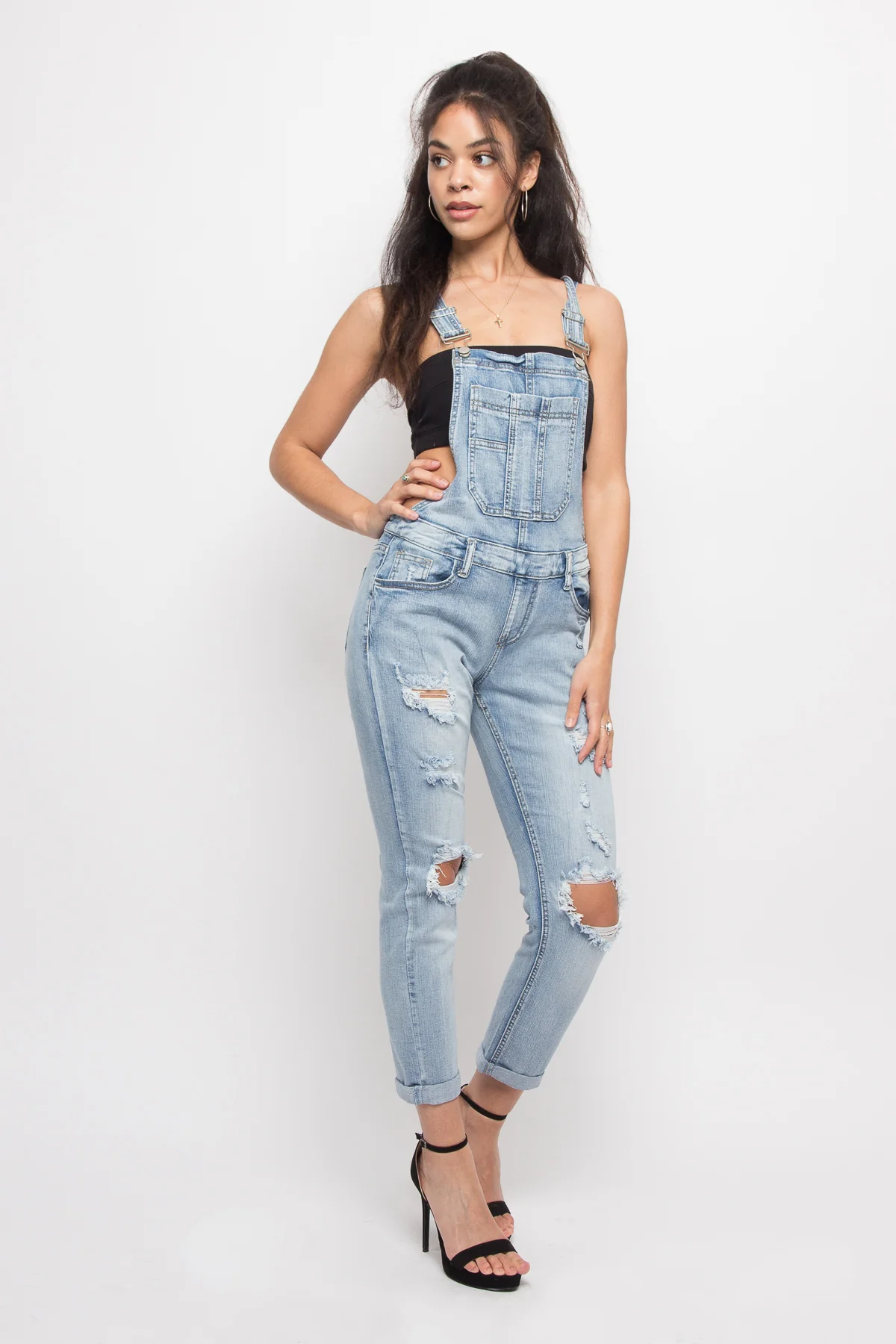Destroyed Denim Overalls - Image 4