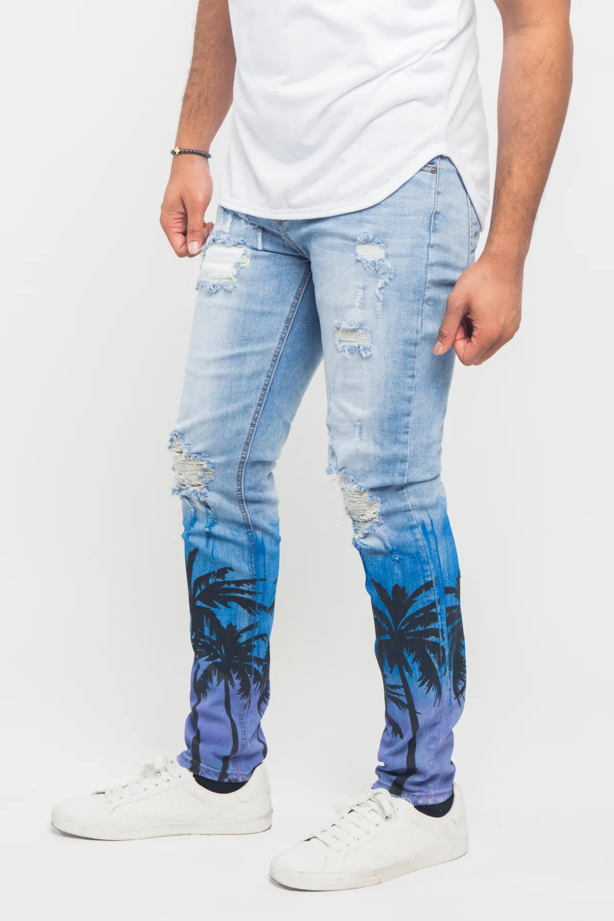 Distressed Airbrushed City Jeans - Image 3