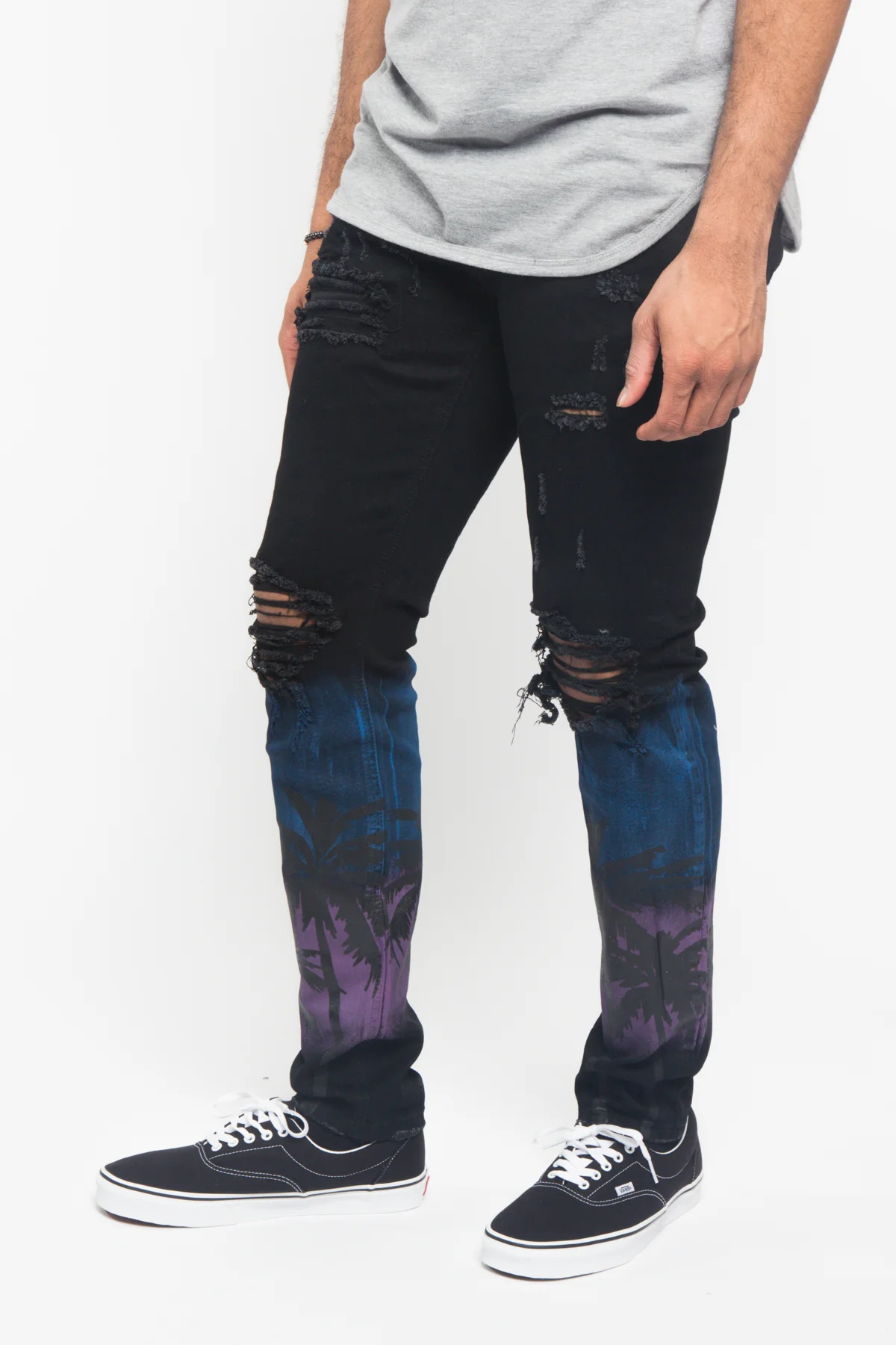 Distressed Airbrushed City Jeans - Image 8
