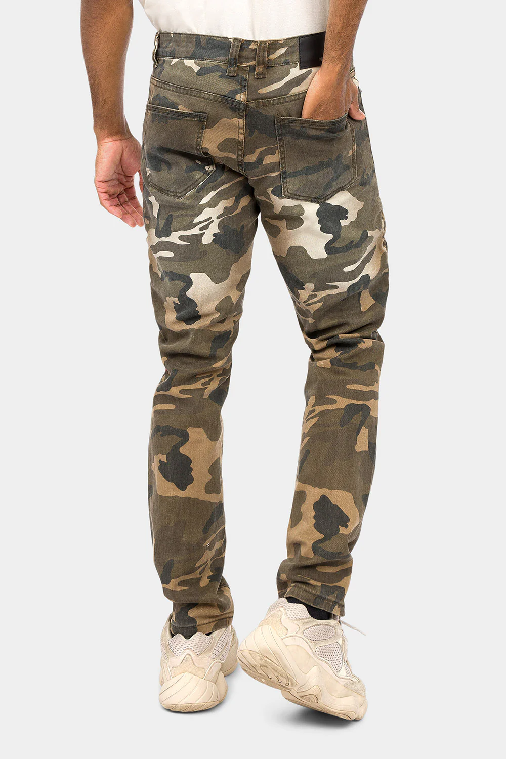 Distressed Biker Camo Jeans - Image 3