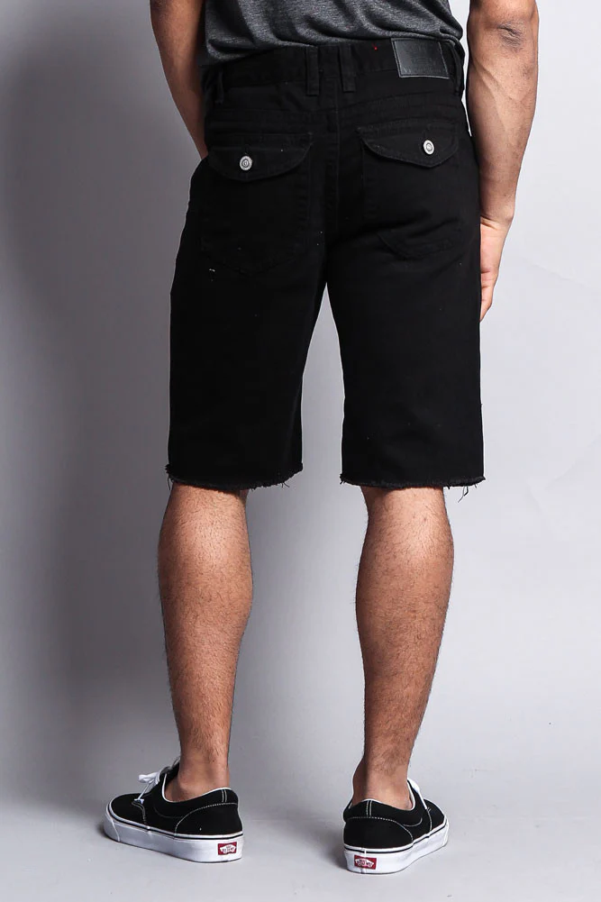 Distressed Colored Denim Shorts - Image 7