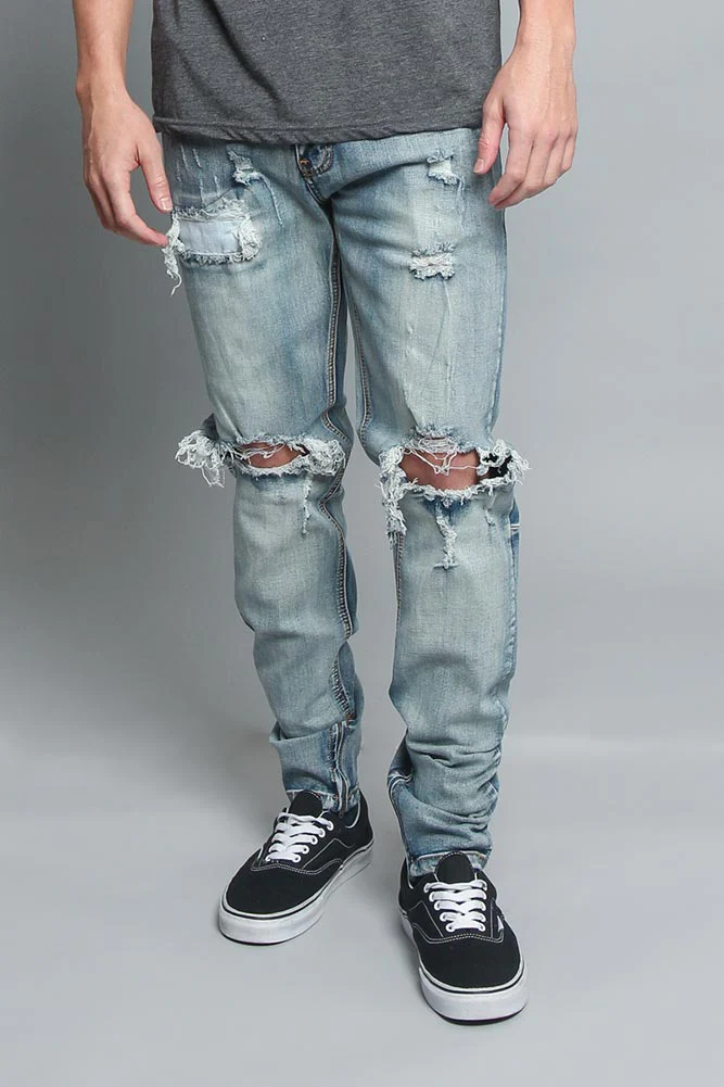 Distressed Denim Jeans - Image 7