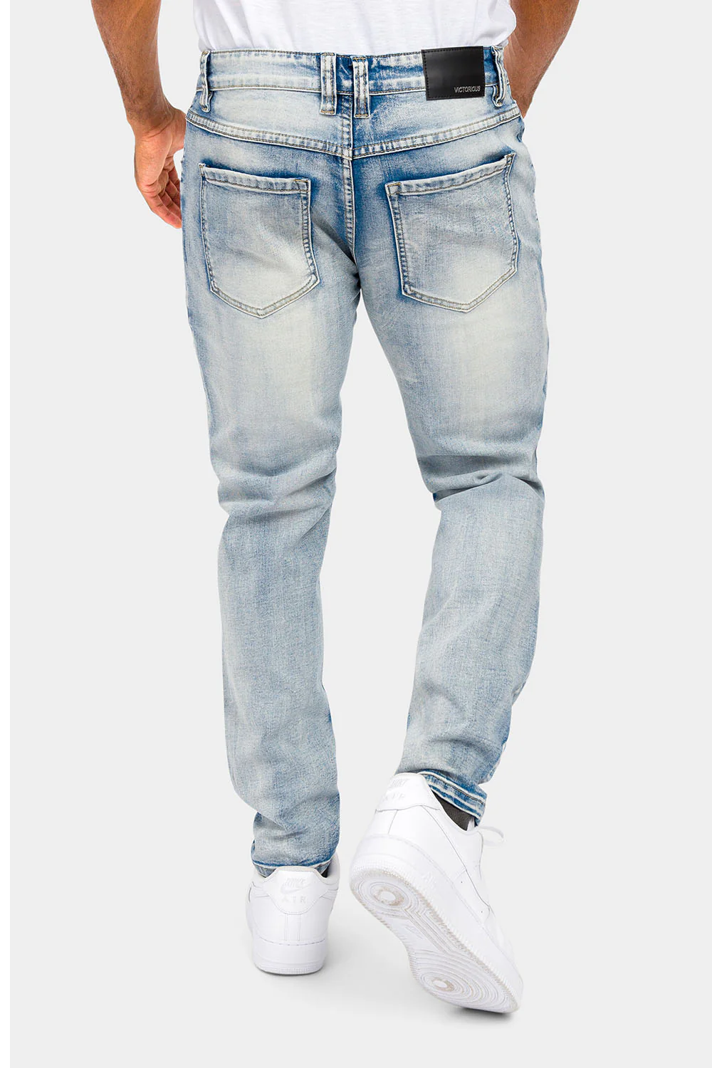 Distressed Diamond Denim Jeans - Image 3