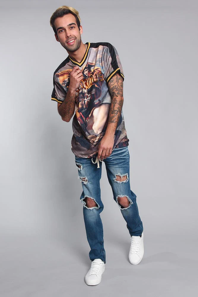 Distressed Fade Denim Jeans - Image 7