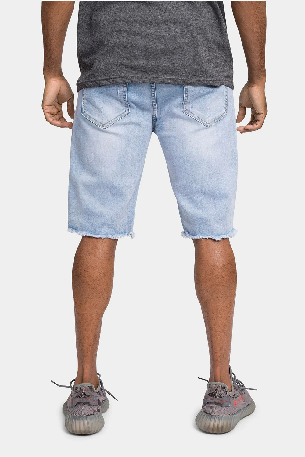 Distressed Illusion Denim Shorts - Image 10