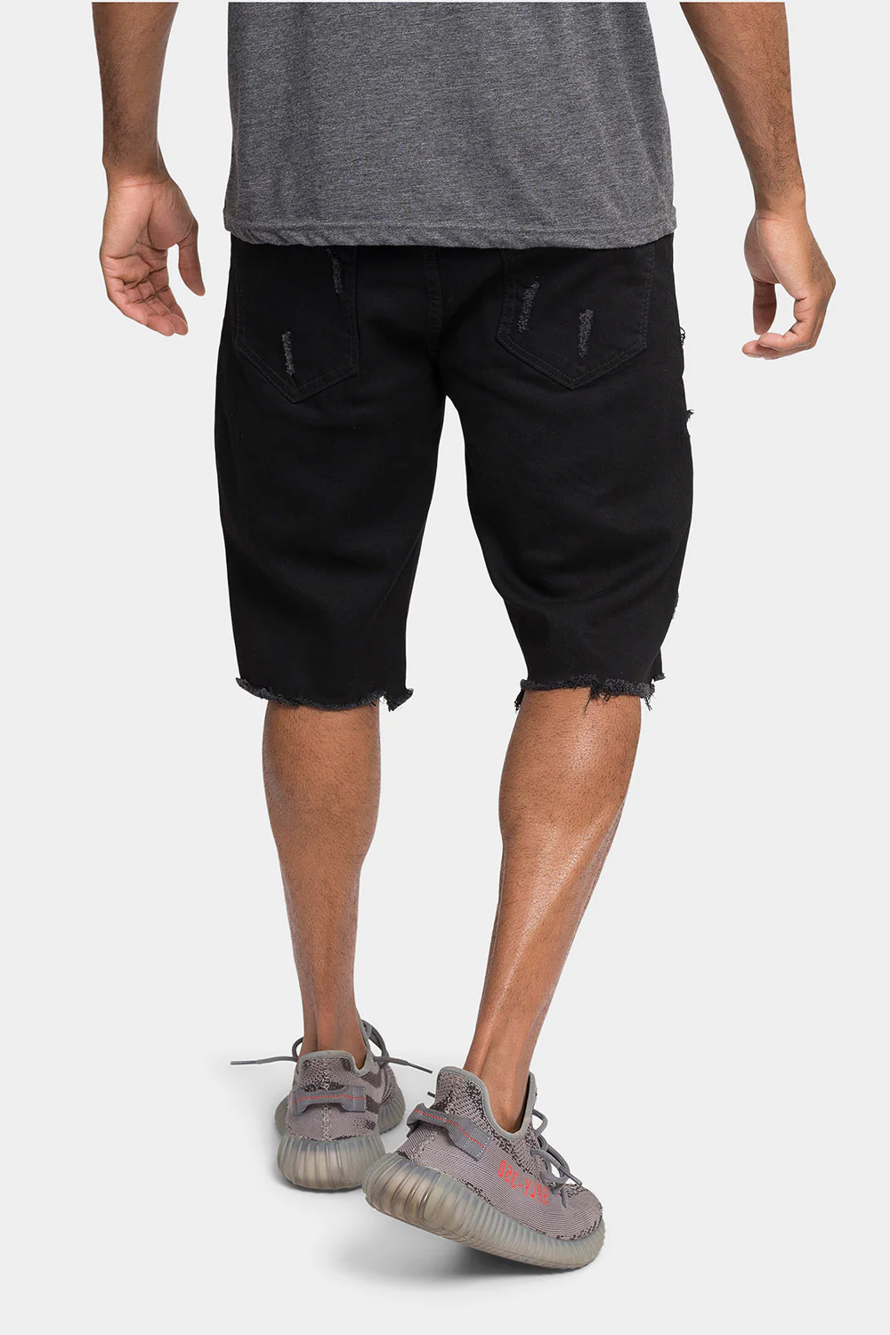Distressed Illusion Denim Shorts - Image 15
