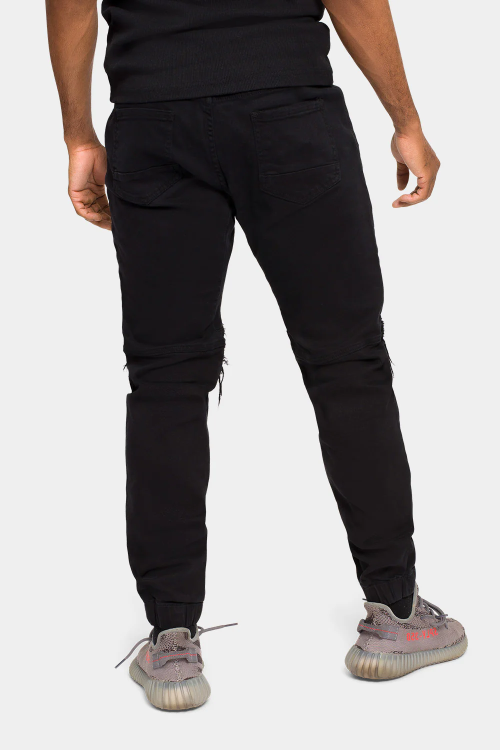 Distressed Ribbed Cuff Jeans - Image 16