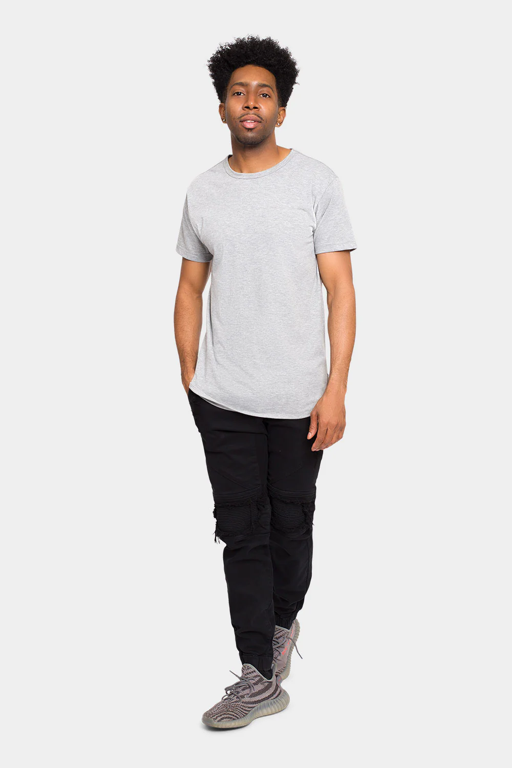 Distressed Ribbed Cuff Jeans - Image 18