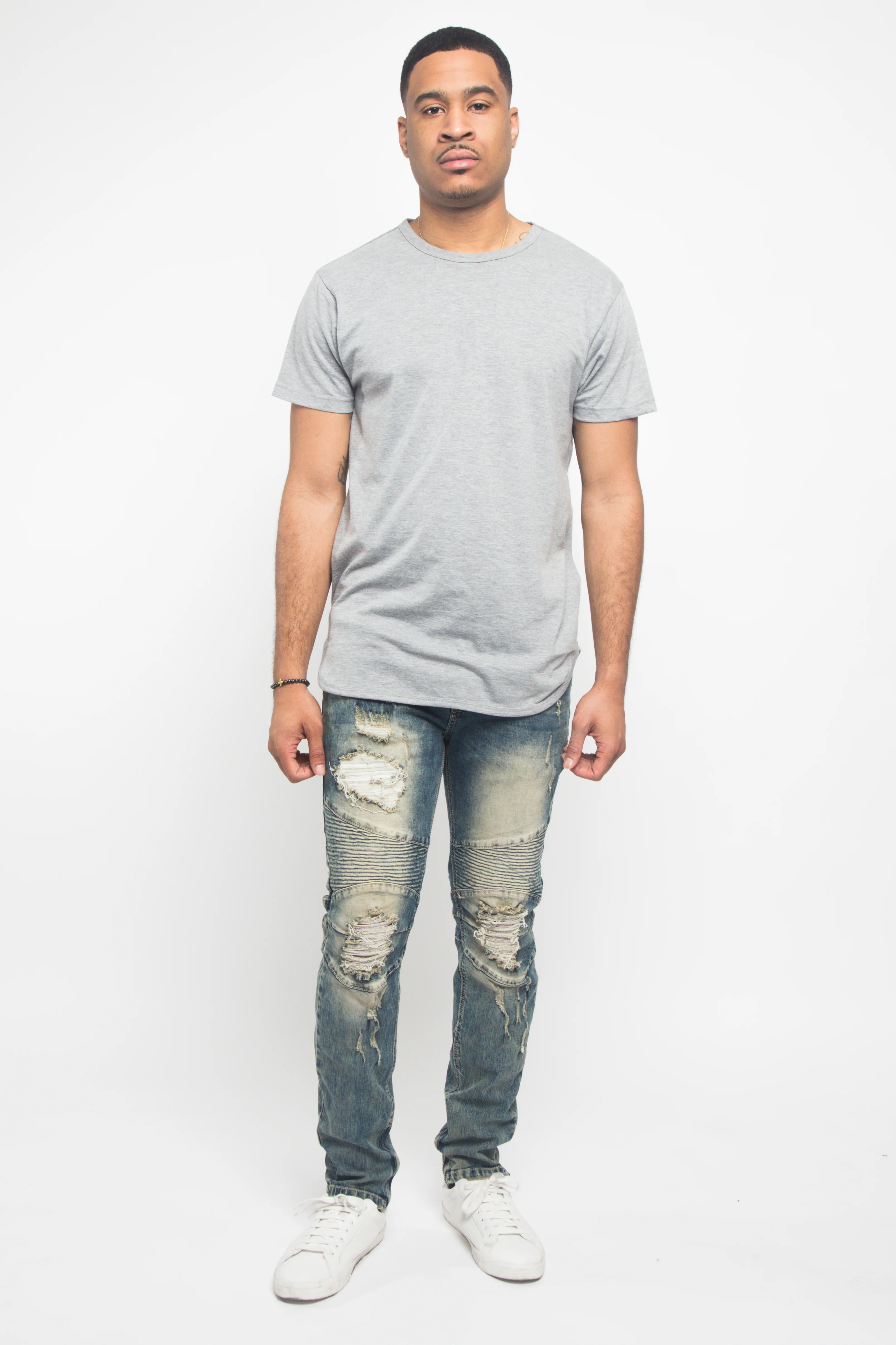 Distressed Scrunched Skinny Jeans - Image 20