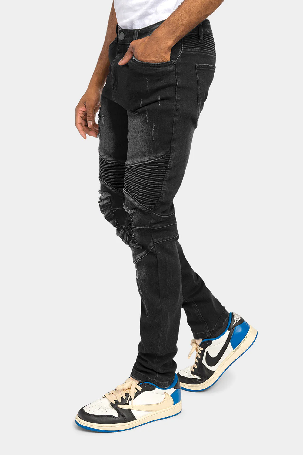 Distressed Scrunched Skinny Jeans - Image 28