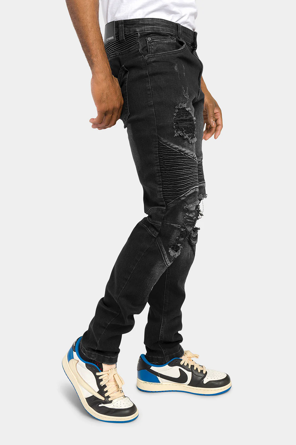 Distressed Scrunched Skinny Jeans - Image 30