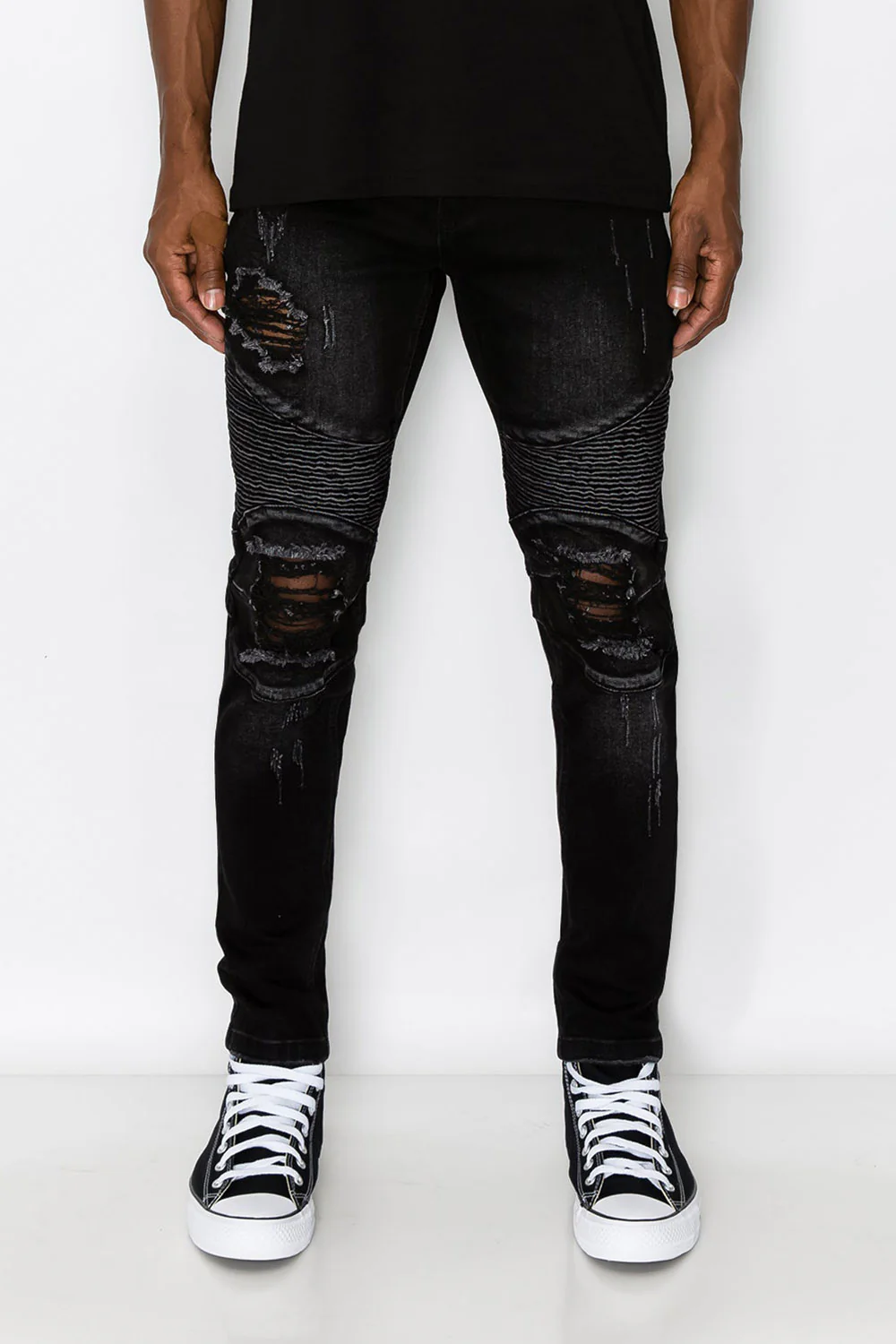 Distressed Scrunched Skinny Jeans - Image 32