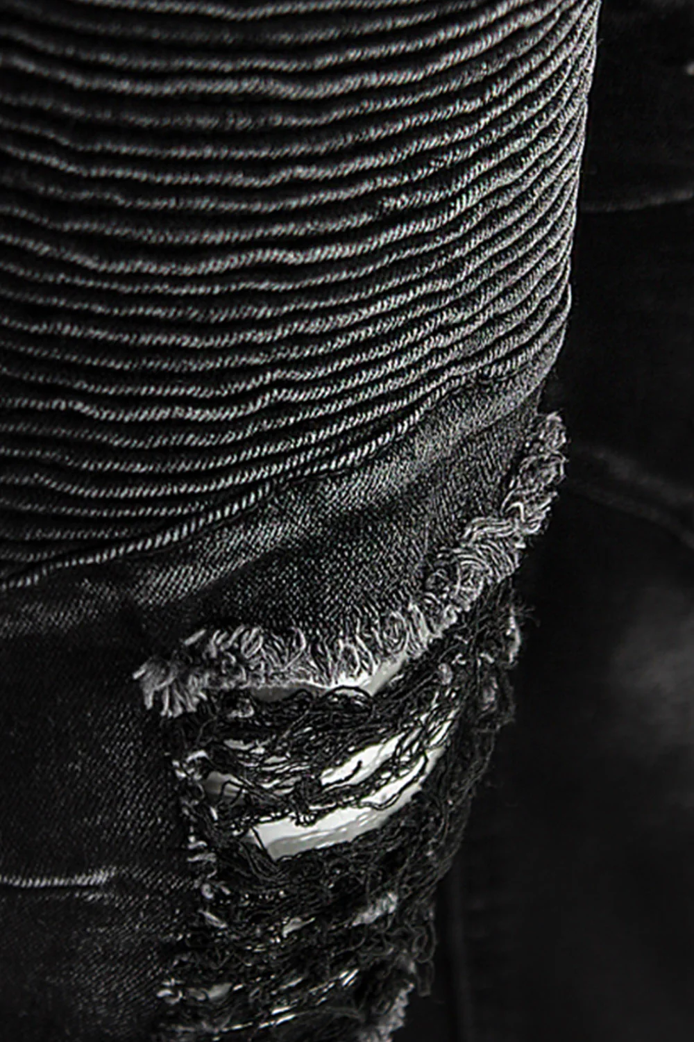 Distressed Scrunched Skinny Jeans - Image 35
