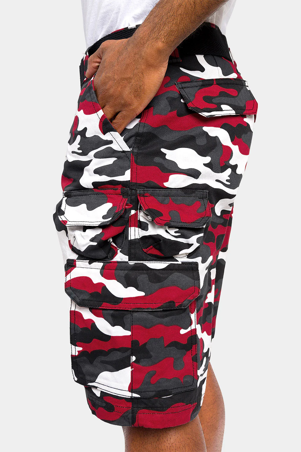 Essential Camo Relaxed Fit Chino Cargo Shorts - Image 14