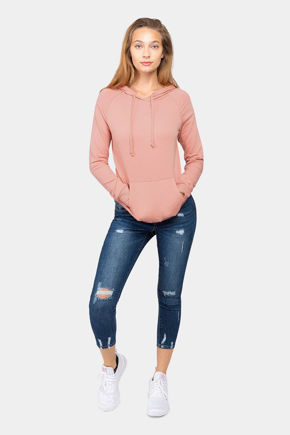 Essential French Terry Long Sleeve Hoodie - Image 12