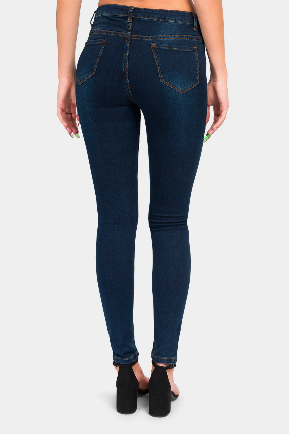 Essential High Rise Stretch Skinny Jeans - Image 3