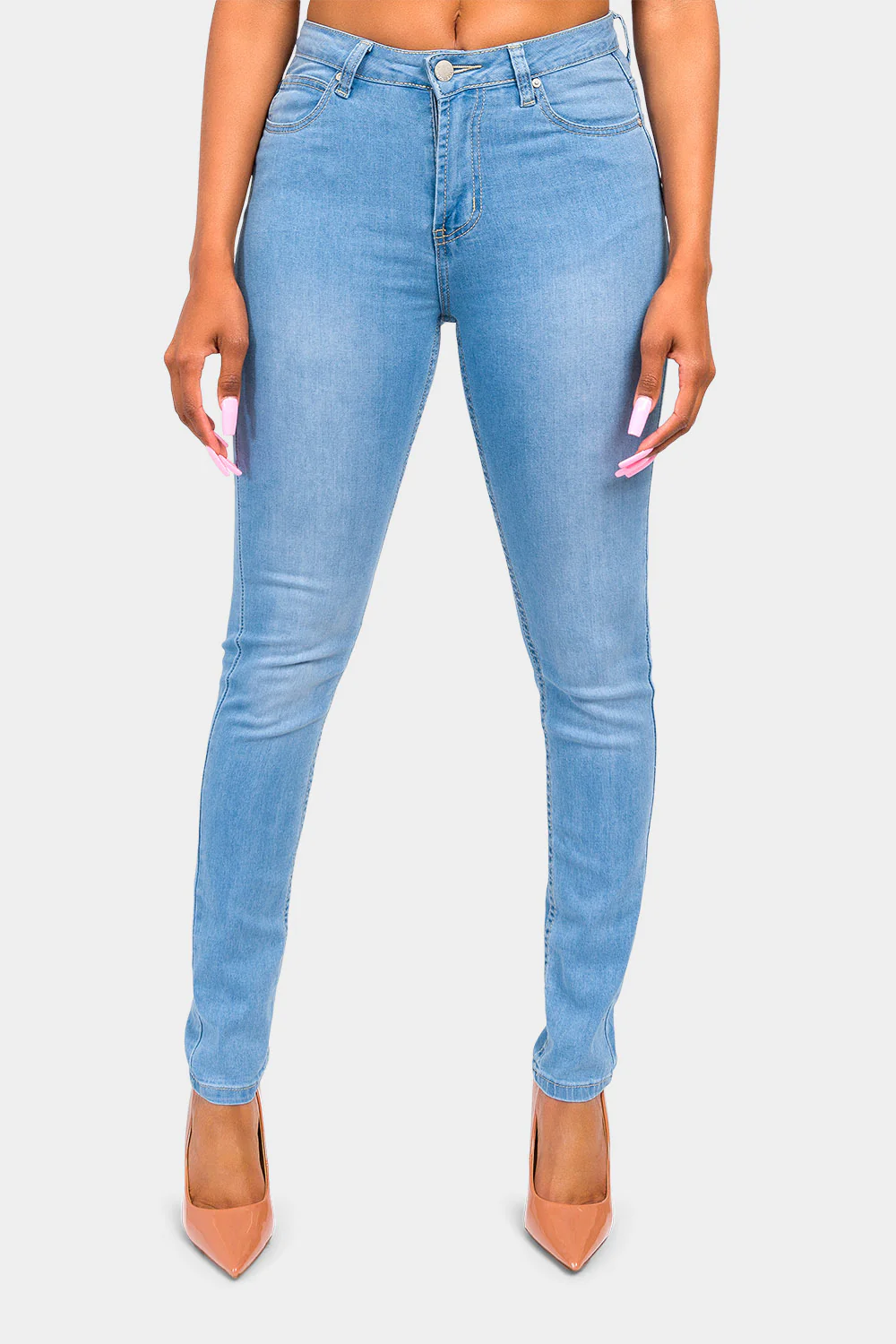 Essential High Rise Stretch Skinny Jeans - Image 6