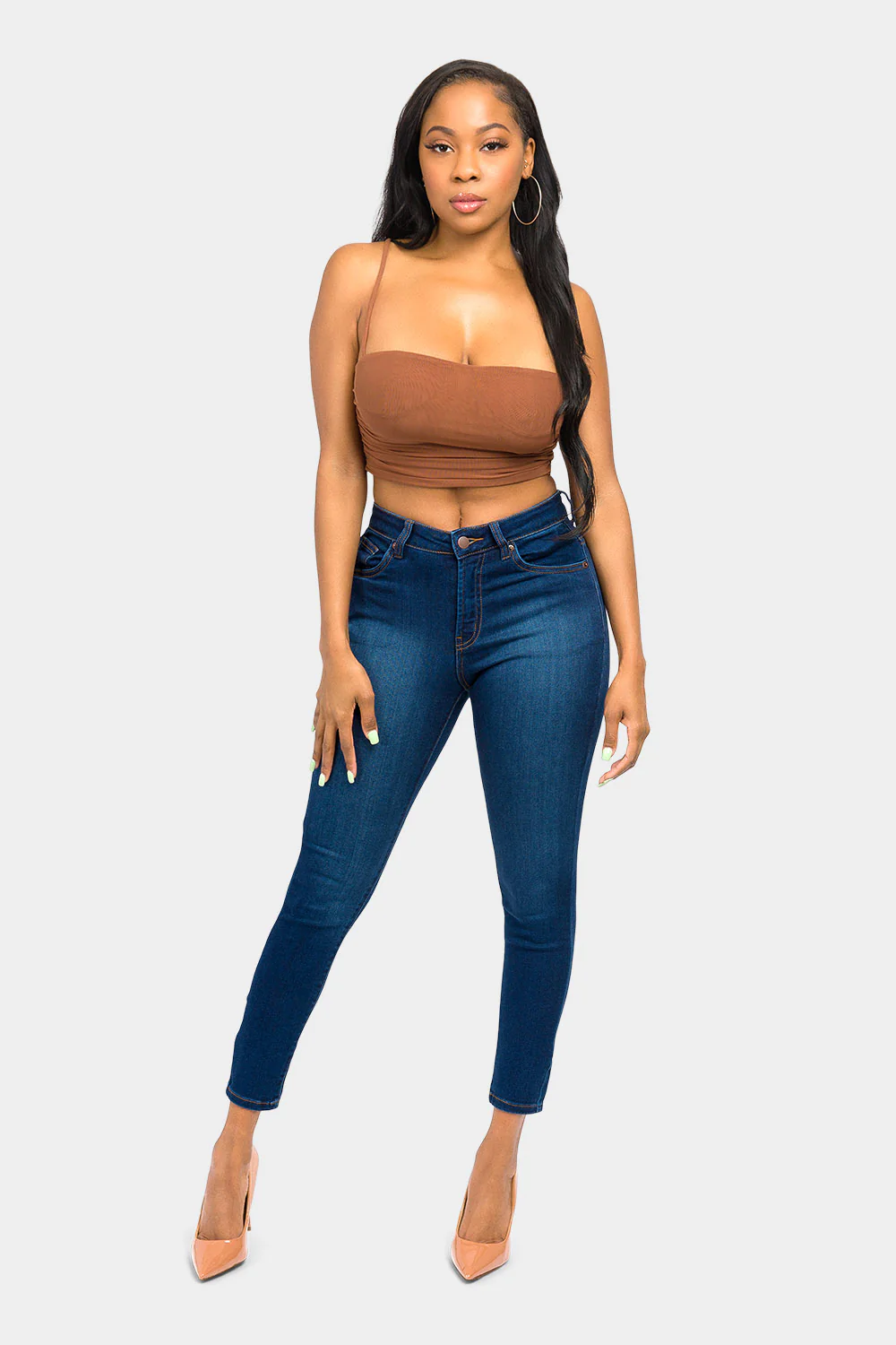 Essential Mid Rise Skinny Jeans - Image 10