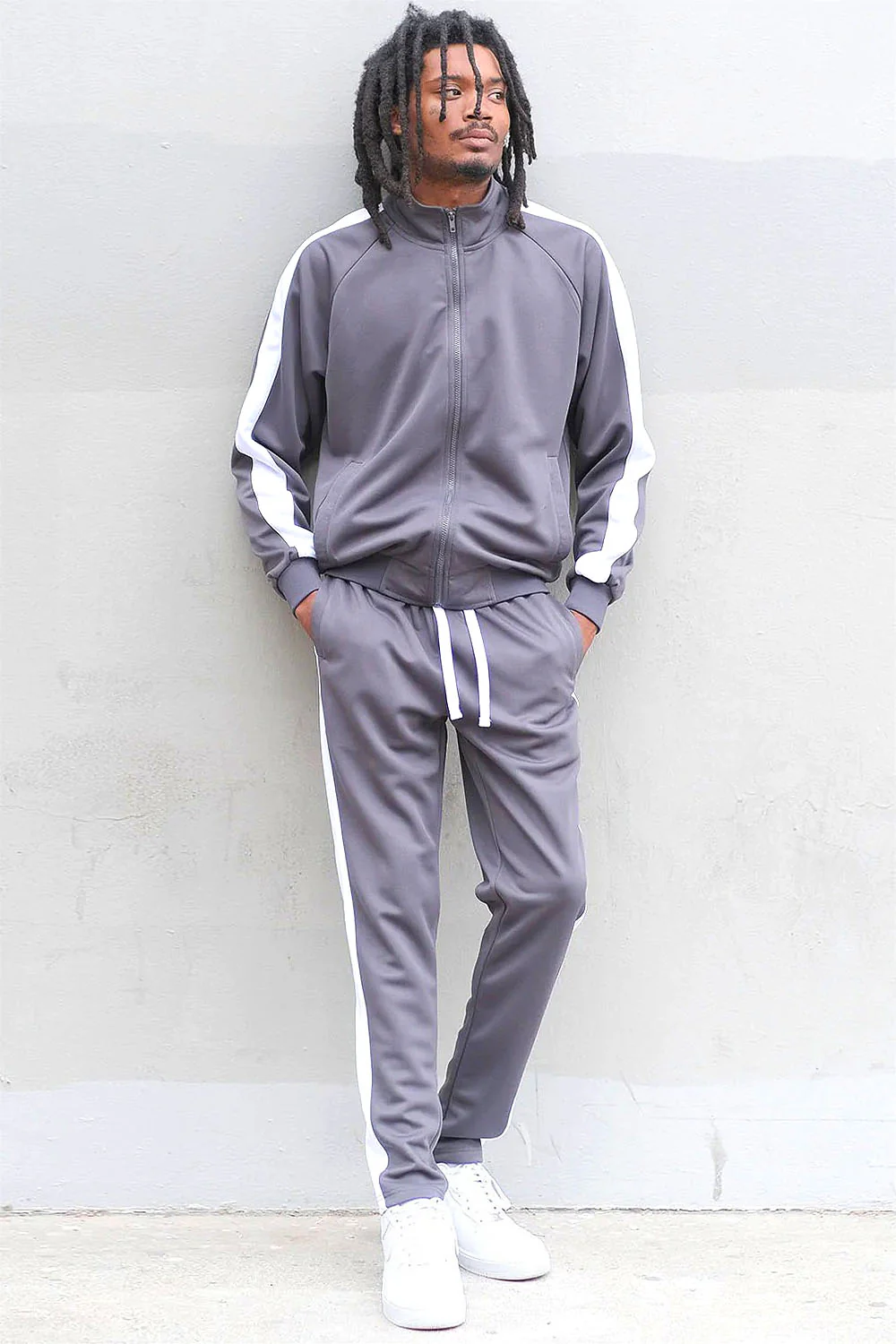 Essential Side Stripe Track Suit - Image 4