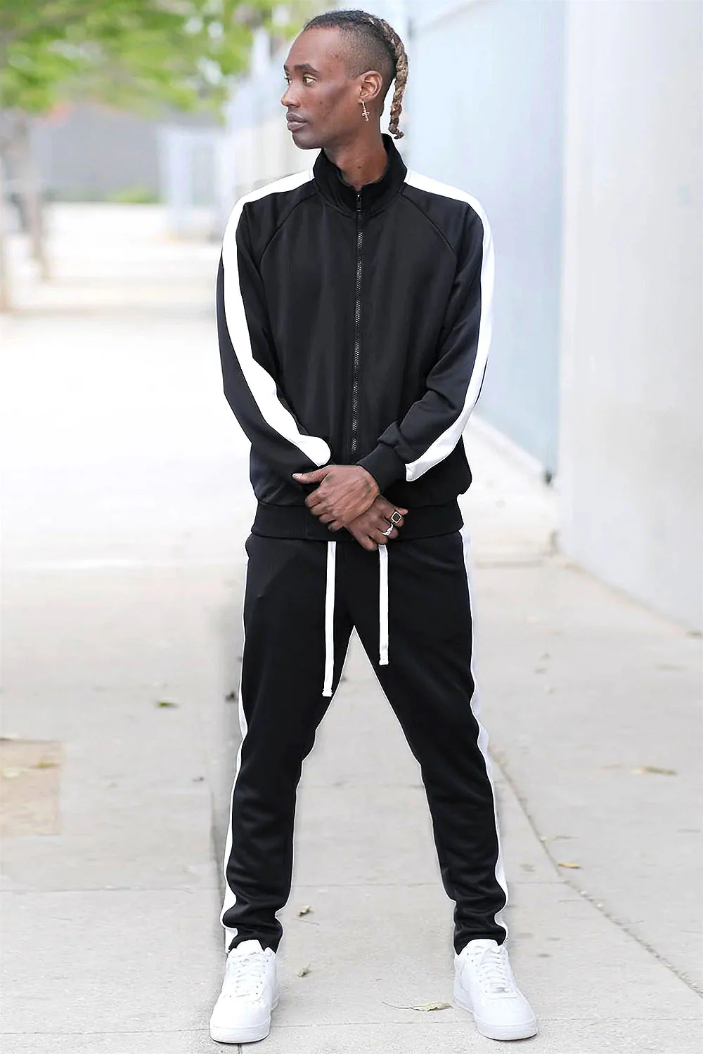 Essential Side Stripe Track Suit - Image 7