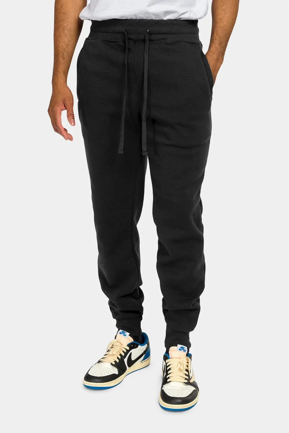 Essential Slim Fit Fleece Sweatpants - Image 2
