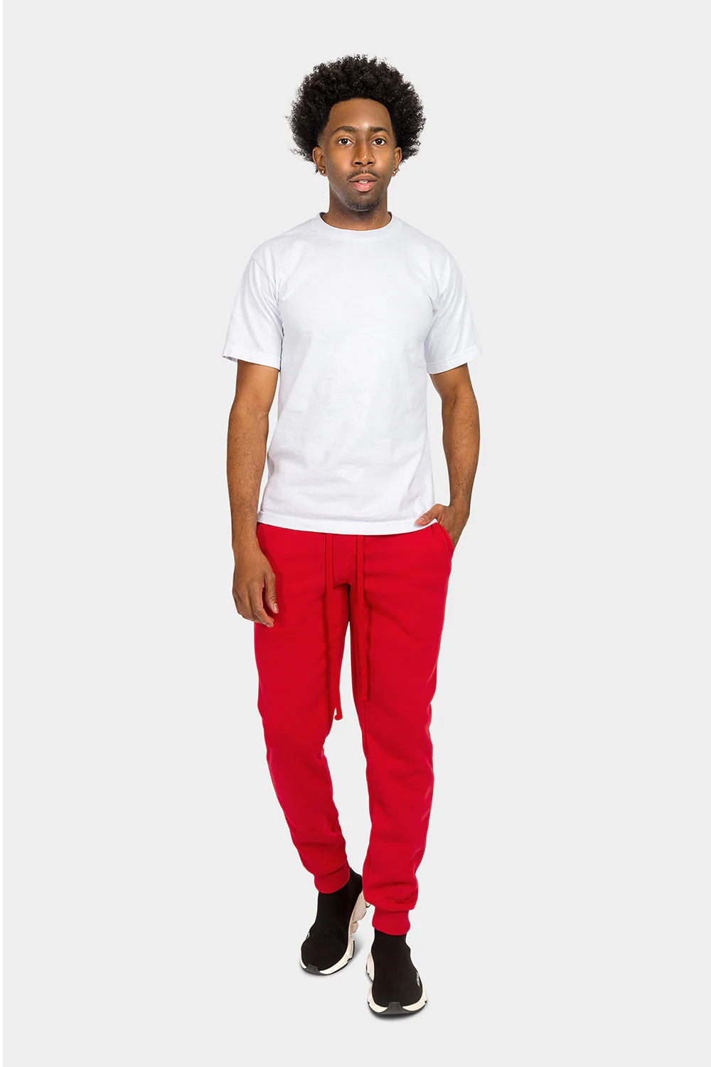 Essential Slim Fit Fleece Sweatpants - Image 30