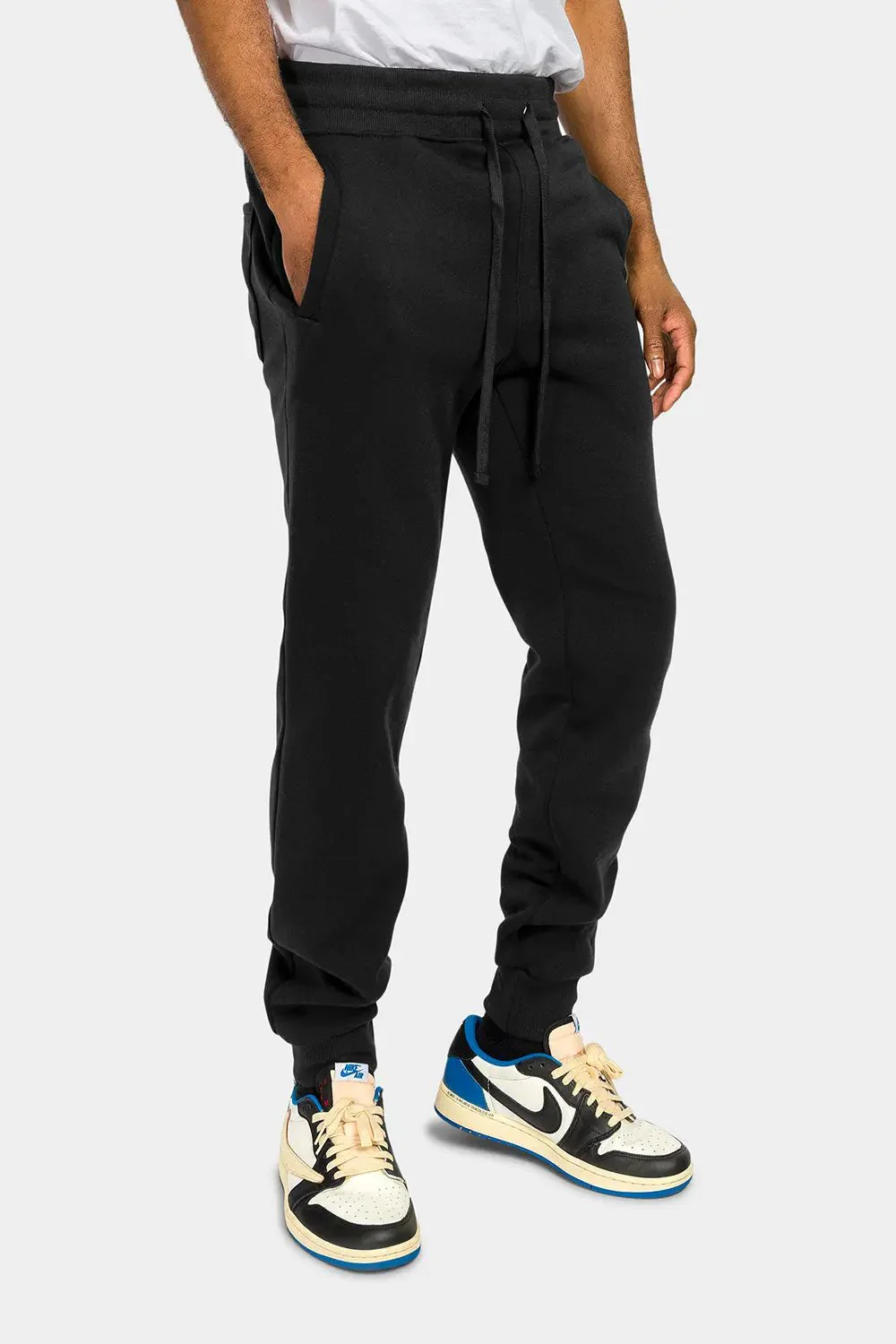 Essential Slim Fit Fleece Sweatpants - Image 5