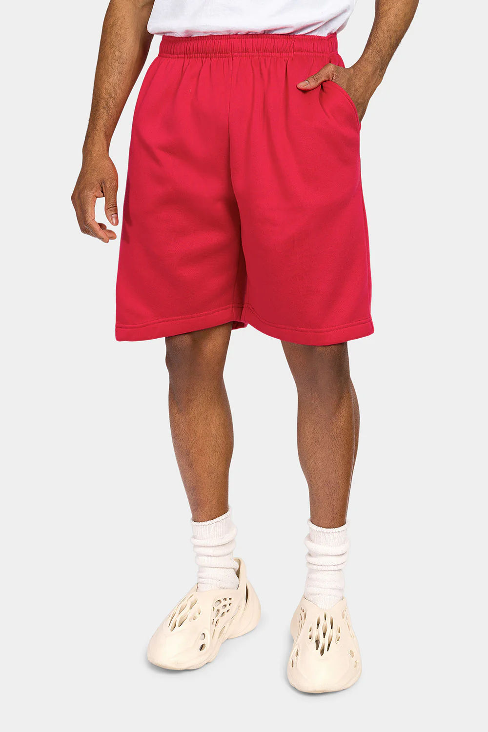 Essential Solid Fleece Shorts - Image 21