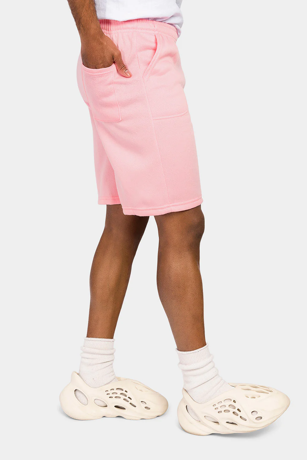 Essential Solid Fleece Shorts - Image 4