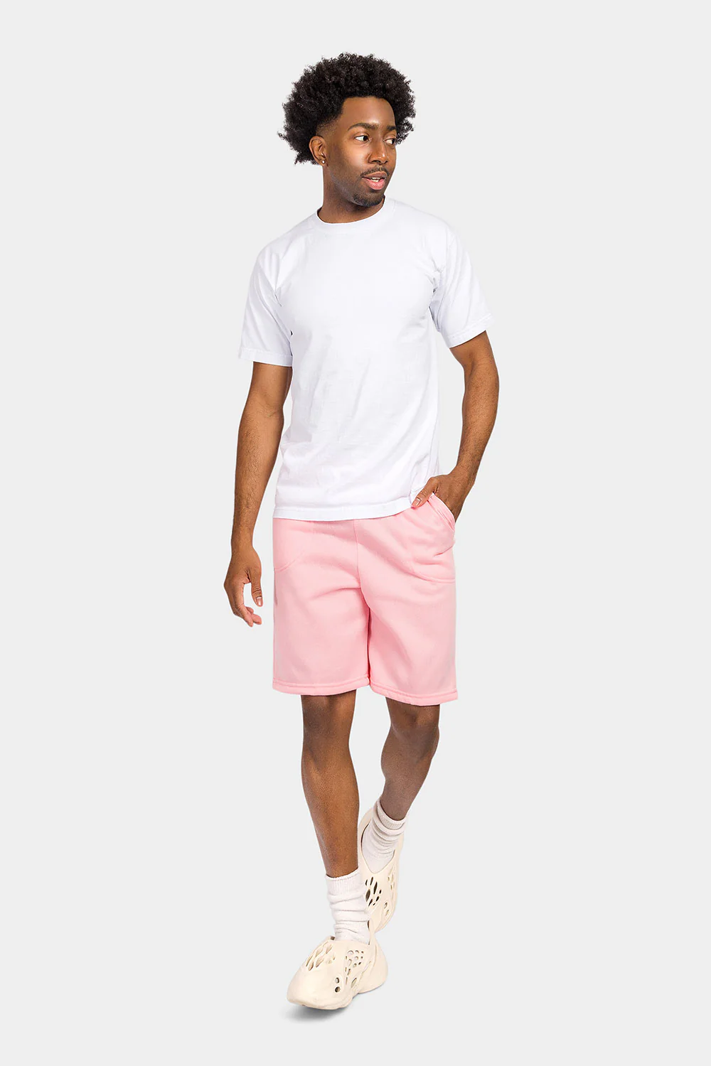 Essential Solid Fleece Shorts - Image 5