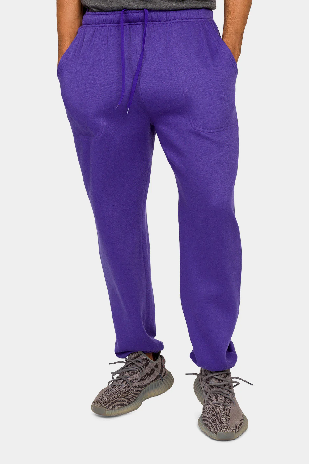 Essential Solid Lightweight Fleece Sweatpants - Image 16