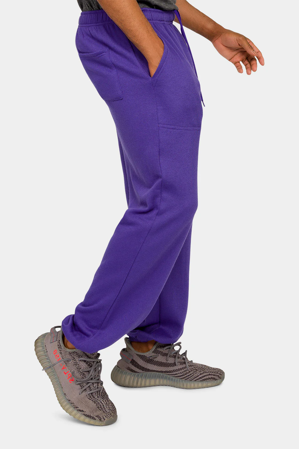 Essential Solid Lightweight Fleece Sweatpants - Image 19