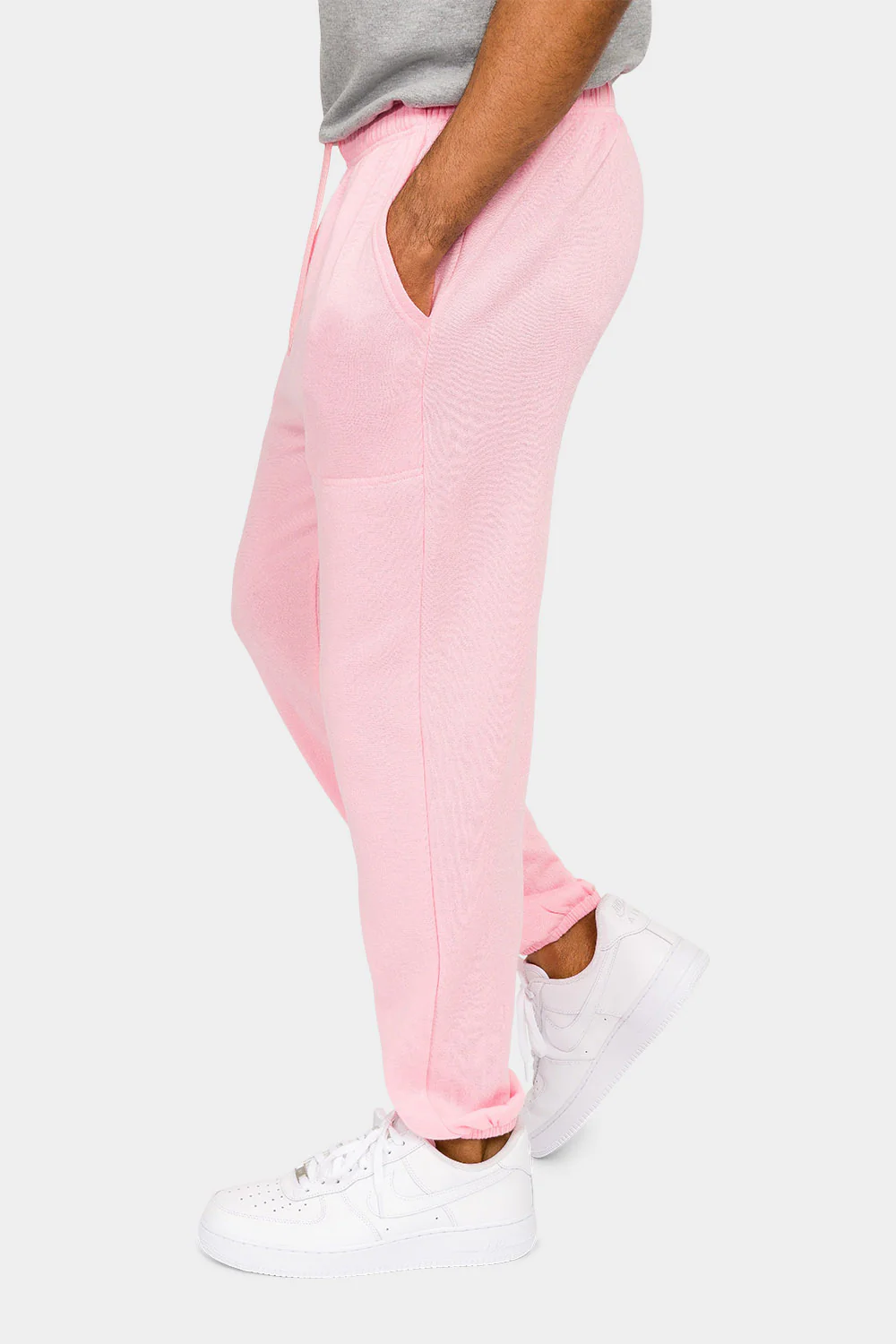 Essential Solid Lightweight Fleece Sweatpants - Image 2
