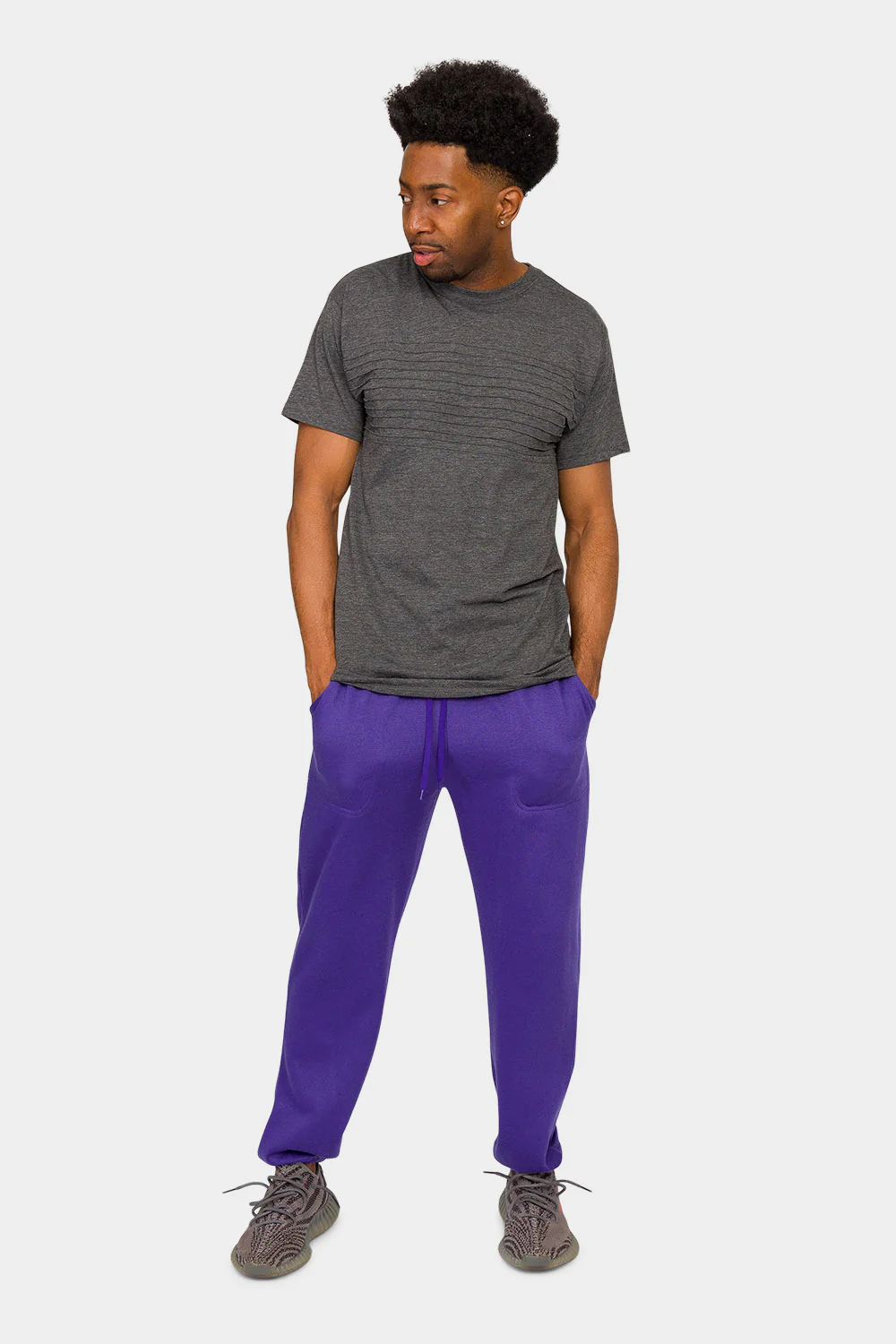 Essential Solid Lightweight Fleece Sweatpants - Image 20
