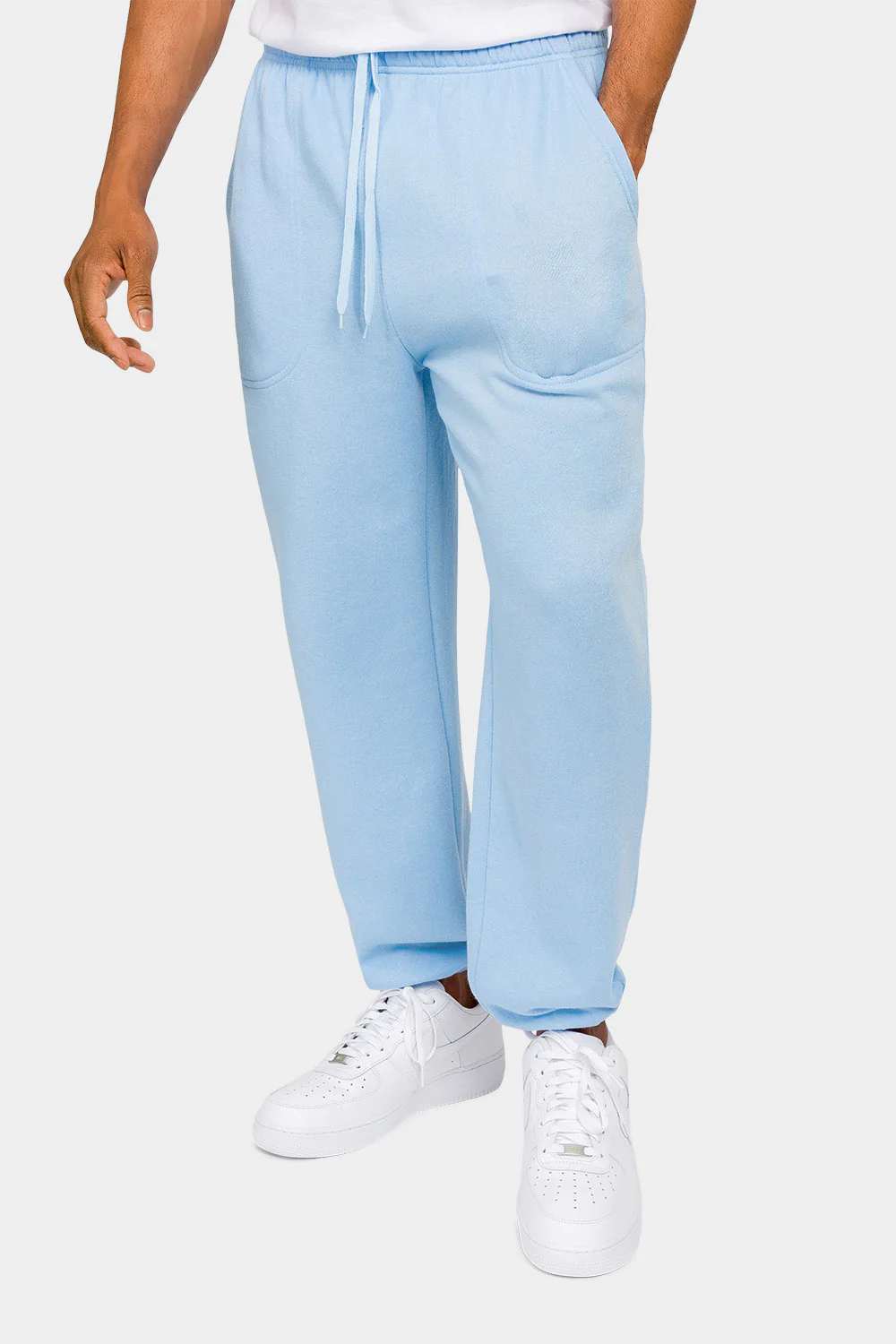 Essential Solid Lightweight Fleece Sweatpants - Image 31