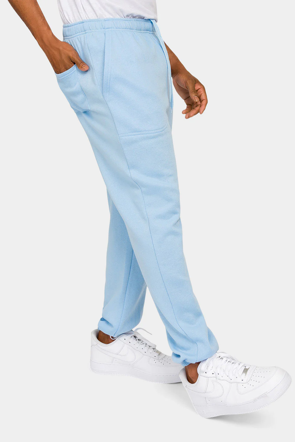 Essential Solid Lightweight Fleece Sweatpants - Image 34