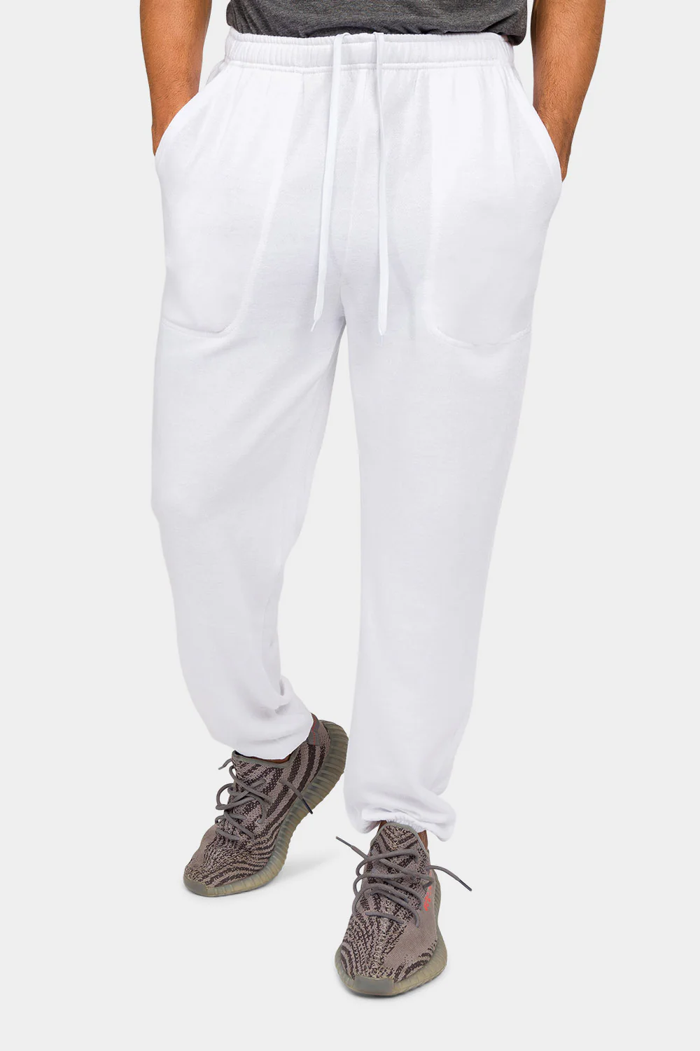 Essential Solid Lightweight Fleece Sweatpants - Image 36
