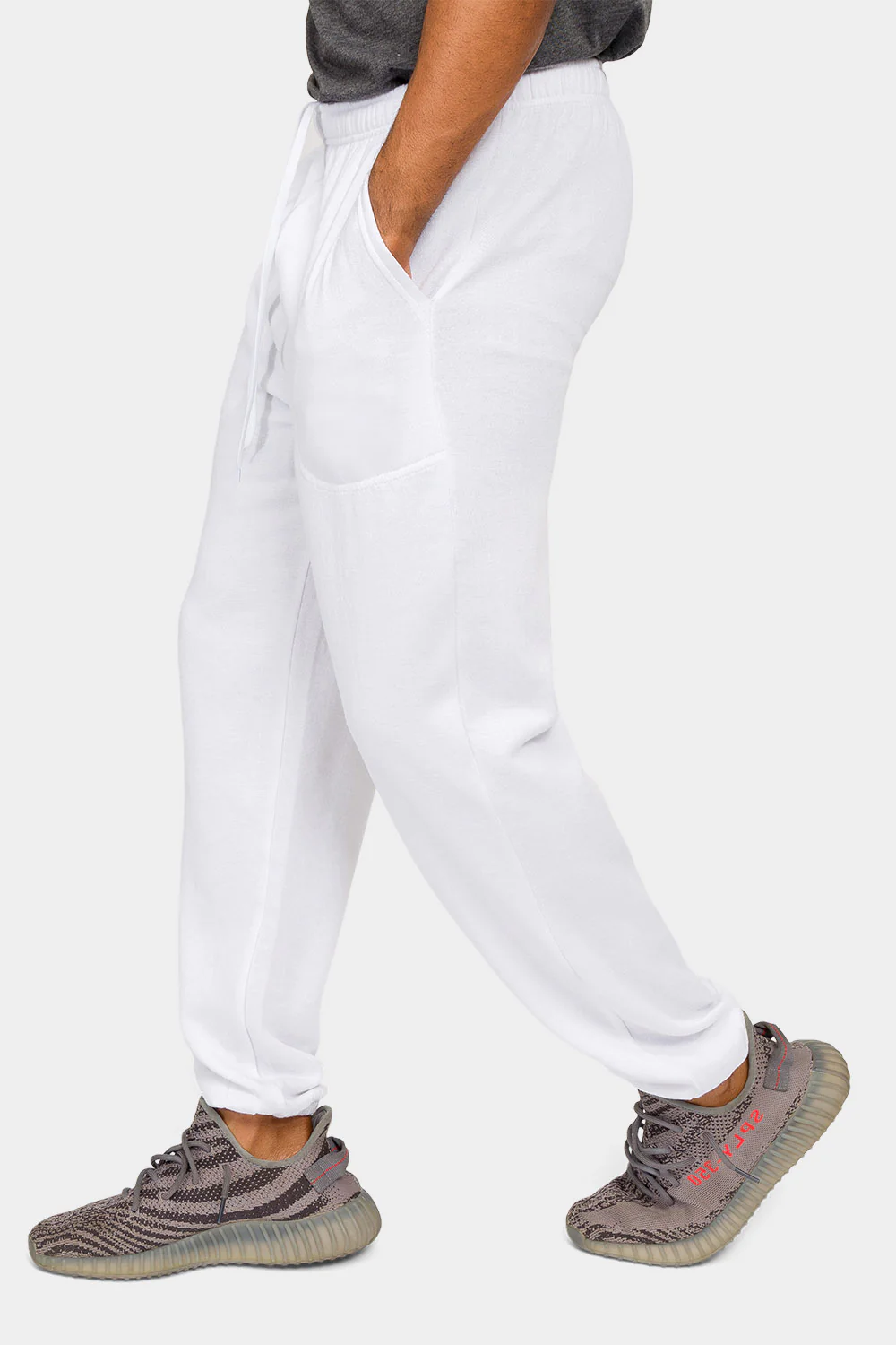 Essential Solid Lightweight Fleece Sweatpants - Image 37