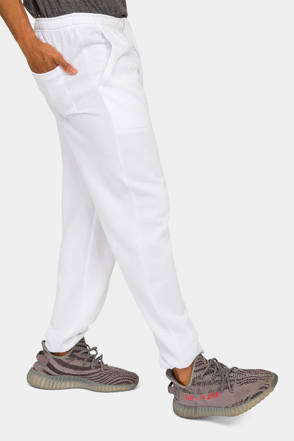 Essential Solid Lightweight Fleece Sweatpants - Image 39