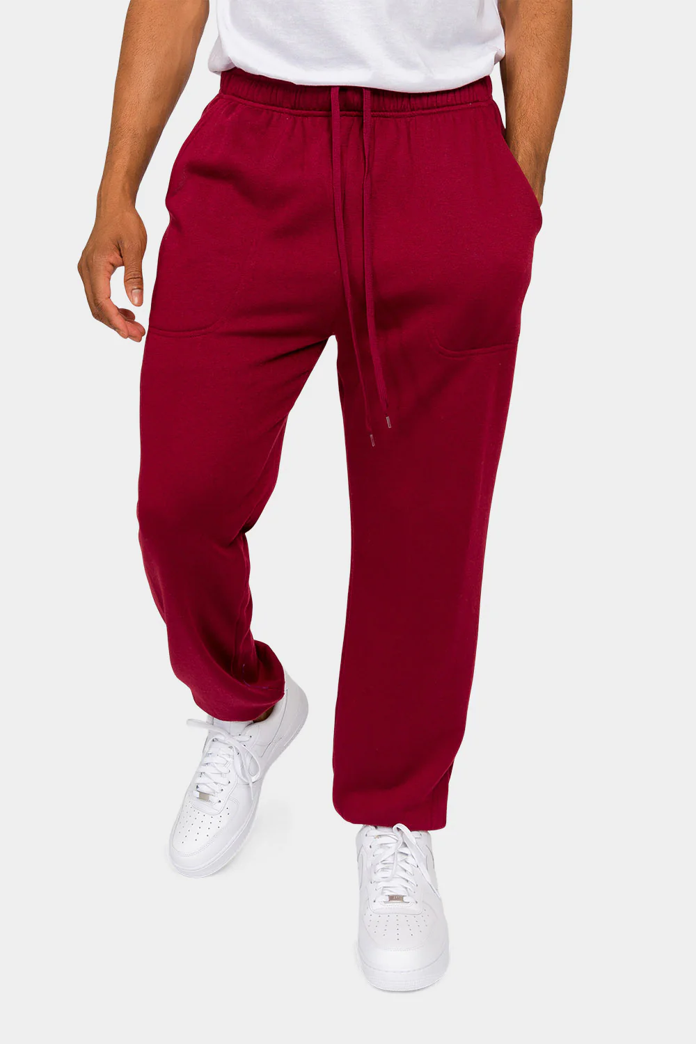 Essential Solid Lightweight Fleece Sweatpants - Image 11