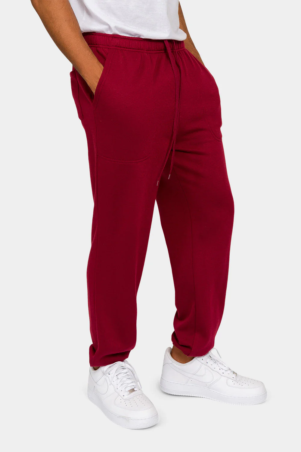 Essential Solid Lightweight Fleece Sweatpants - Image 14