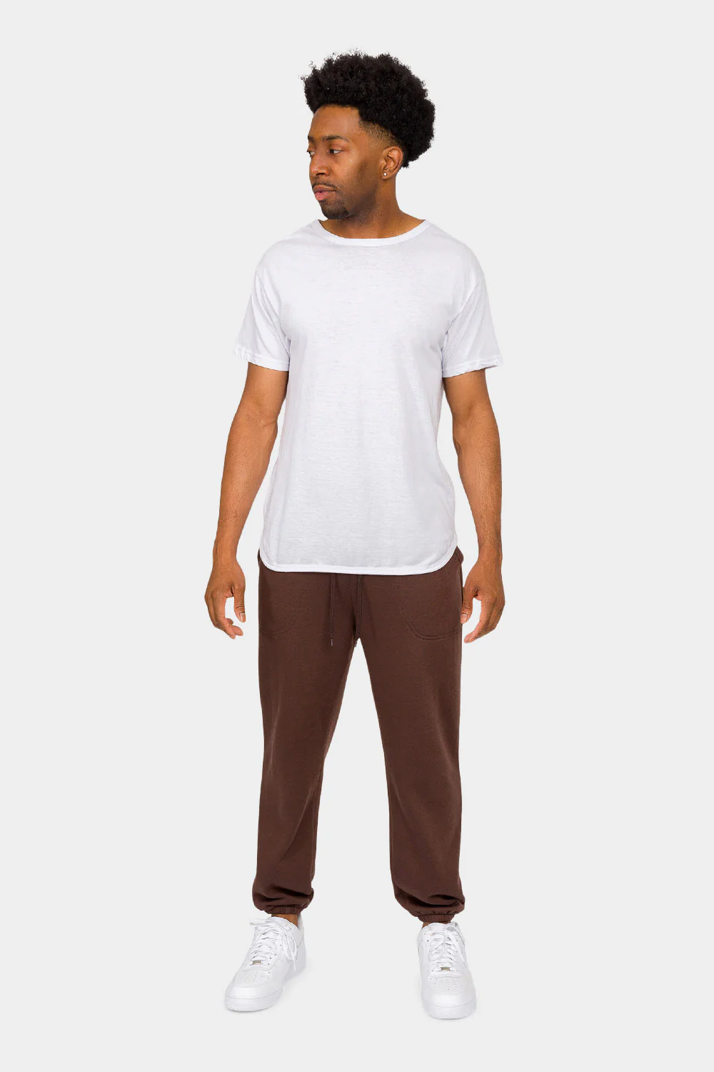 Essential Solid Lightweight Fleece Sweatpants - Image 20
