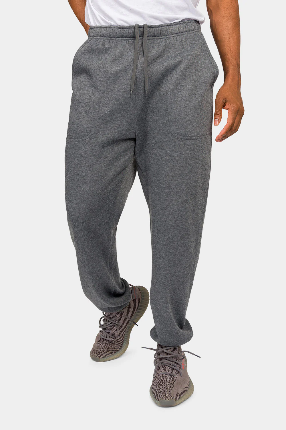 Essential Solid Lightweight Fleece Sweatpants - Image 21